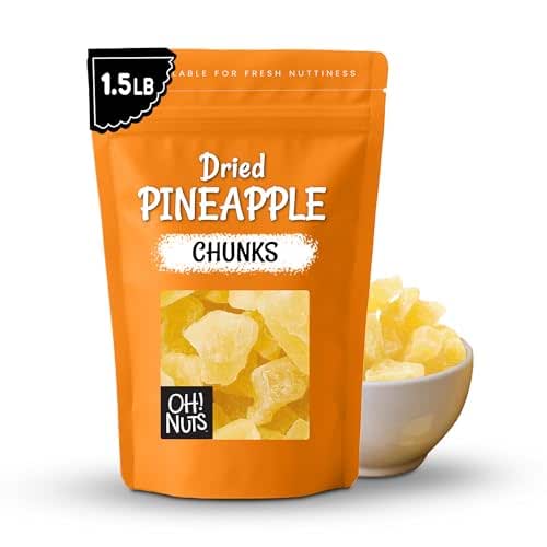 Oh! Nuts Dried Pineapple - 1.5 LB - Dried Fruit