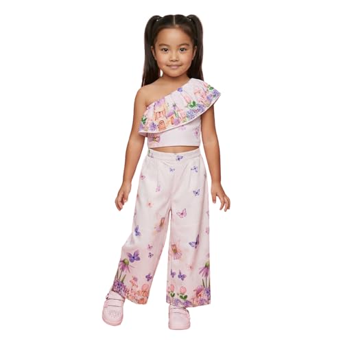 Image of Nautinati Girls Printed Top & Shorts Co-Ord Set | Age 2-10 Years