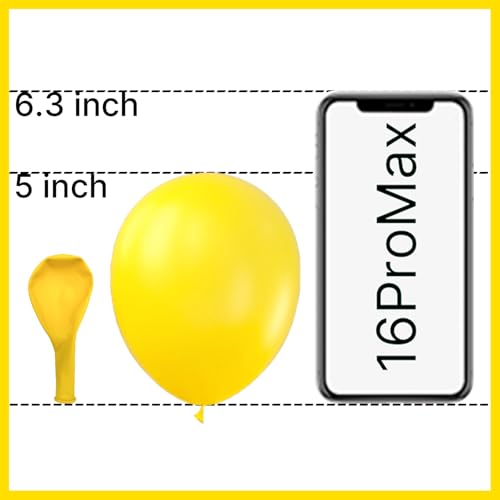 Image of PartyWoo Yellow Balloons 100pcs 5 Inch Small Mini Matte Yellow Latex Balloons for Easter Bee Baby Shower Gender Reveal Engagement Sunflower Graduation Birthday Summer Party Decorations Yellow-Y55