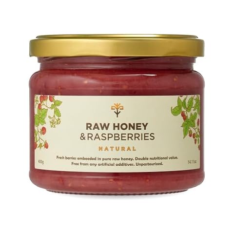 Earthbreath Raw Honey with Raspberries 400g Cover
