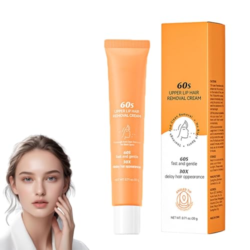 20 g - Crema Depilatoria Elycura per Donna, 2025 Upgrade, Delicata e Indolore - Depilatoria per Labbro Superiore e Viso, Modo Rapido e Facile per una Pelle più Liscia (1Pc)