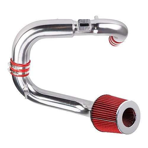 Suride Cold Air Intake Kit with Filter Heat Shield for 2006-2011 Civic EX/LX/DX 1.8L (Red)