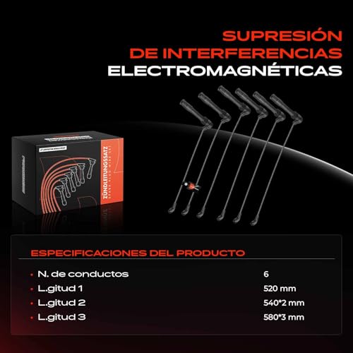 Cables de encendido Frankberg de 6x para solucionar fallos de arranque en tu Passat Variant 4