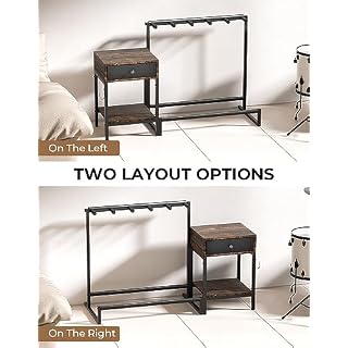 yamagahome Support de guitare pliable universel avec étagère de rangement à 2 niveaux, support de guitare portable avec crochet pour guitare acoustique, électrique et basse, noir - Les Beatles, Paul McCartney, John Lennon, RIngo Starr, George Harrison yamagahome Support de guitare pliable universel avec étagère de rangement à 2 niveaux, support de guitare portable avec crochet pour guitare acoustique, électrique et basse, noir – Image 5
