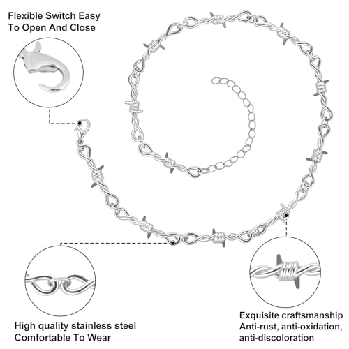 Stainless Steel Pendant Necklace Gothic Punk Rock Emo Biker Cosplay Vintage Viking Charm Necklace Jewelry for Men Women Silver3