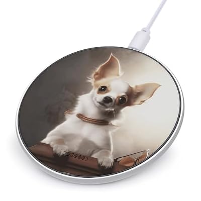 Cute Chihuahua Wireless Charger, Fast Charging Pad