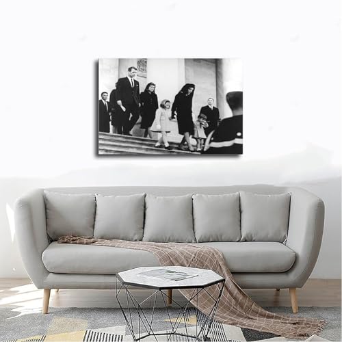 Impression sur toile Robert et Jacqueline Kennedy décoration salon - 4
