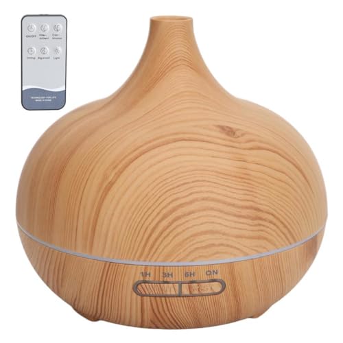 MOZZARE 500ml Essential Oil Diffuser with Remote Control Ultrasonic Aromatherapy Diffuser with 4 Timer Cool Mist Humidifier Fragrant Oil Humidifier Auto Shut-Off for Home Office