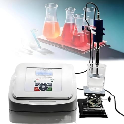 High-Speed Lab Ultrasonic Homogenizer with Titanium Probe, 600ml Capacity, Timer 1s-99h, Ideal for Biological & Industrial Applications, 8mm Probe for Optimal Disruption