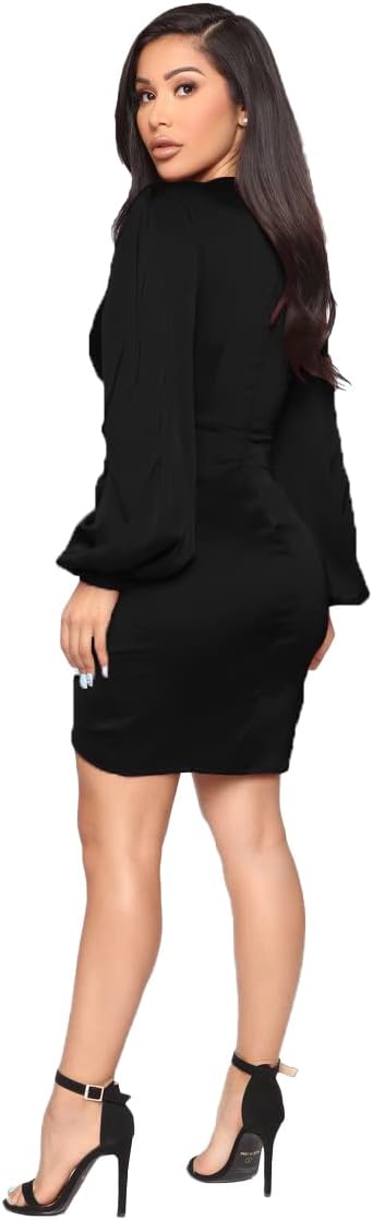 Womens Sexy Ruffle Elegant Bridesmaid Formal Evening Dress Elegant Curvy Wedding Guest Midi Dress - Image 5