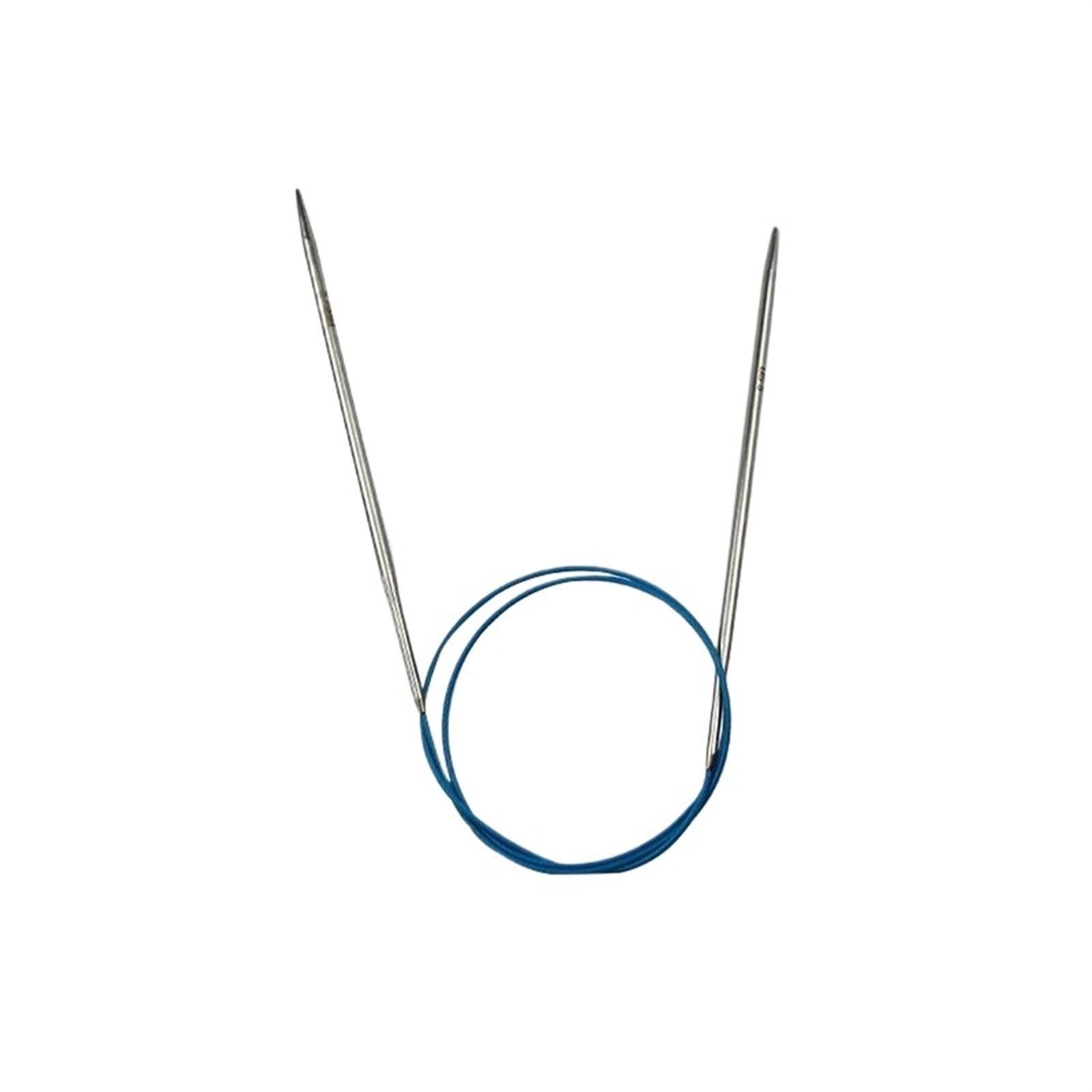 Knitting Needles 2pcs 100cm Stainless Steel Circular Needles Metal Circle Round Knitting Needle DIY Weaving Craft Crochet Hooks Set 2.25-10mm(3.75mm)