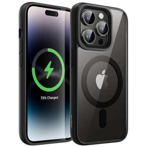 JETech Magnetisch Hülle für iPhone 14 Pro Max 6,7 Zoll Kompatibel mit MagSafe, Stoßfeste Handyhülle, Solid Farbe Matte T...