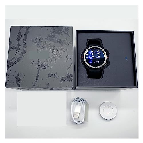 TROGN Smartwatches Horloge GS Pro Smart Horloge Bluetooth Call 1.39" AMOLED 5ATM Sporthorloge voor mannen (kleur: CNBlack nWhiteStap) - Afbeelding 4