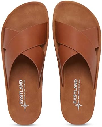 Eastland Women's Samantha Flat Sandal, TAN, 9 | Image 4