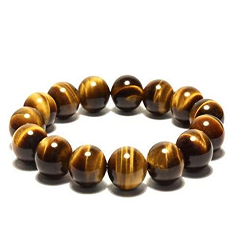 OUGWA 10mm Tiger Eye Beads Tibetan Buddhist Prayer Mala Bracelet3