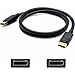 AddOn 6ft HP VN567AA Compatible DisplayPort 1.2 Male to DisplayPort 1.2 Male Black Cable for Resolution Up to 2560x1600 (WQXGA)