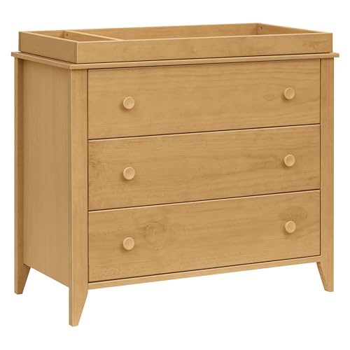 Babyletto Sprout 3-Drawer Baby Dresser & Removable Changing Tray Honey