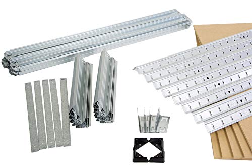 Hans Schourup 13501055 Lagerregal mit 5 böden aus MDF, Traglast von bis zu 275 kg pro Boden, 180 cm x 75 cm x 35 cm… – Bild 6