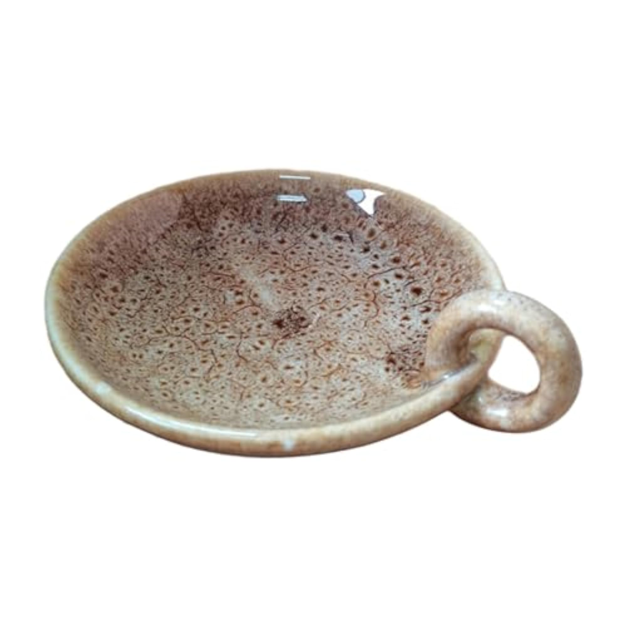 Ceramic Candle Plate Ornament, Red