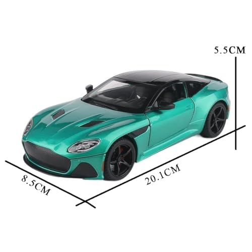 Image of New 1:24 Astorn Martin Diecast Alloy Metal Pull Back Car with Openable Doors Music Sound and Light Vehicle Toy Car for Kids Boys (Yellow)