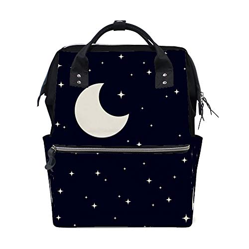 Sac à dos ordinateur portable Starry Sky Moon de voyage pliable femme