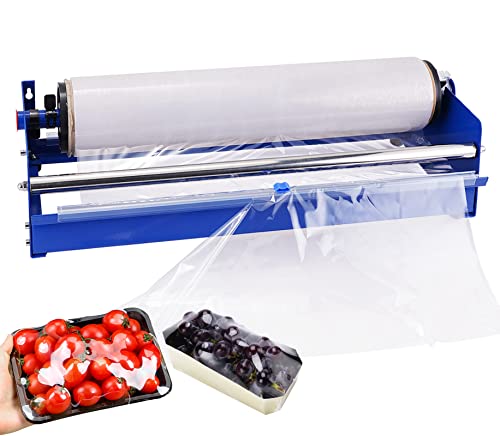 Dispensador de película elástica manual de 19.5" para envasar bandejas sin esfuerzo