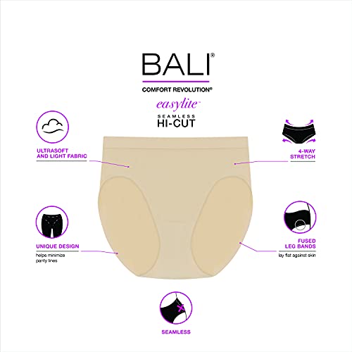 Bali Women's 3-Pack Easylite Seamless Hi-Cut3