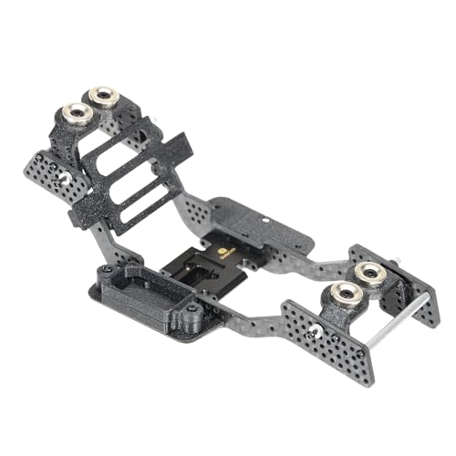 RampCrab Carbon Fiber Chassis Kit for SCX24, 7° Angled Skid, LCG Chassis Kit for Axial SCX24 C10, JLU, Bronco, Deadbolt