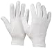 12 pares de guantes de algodón blanco talla 7.