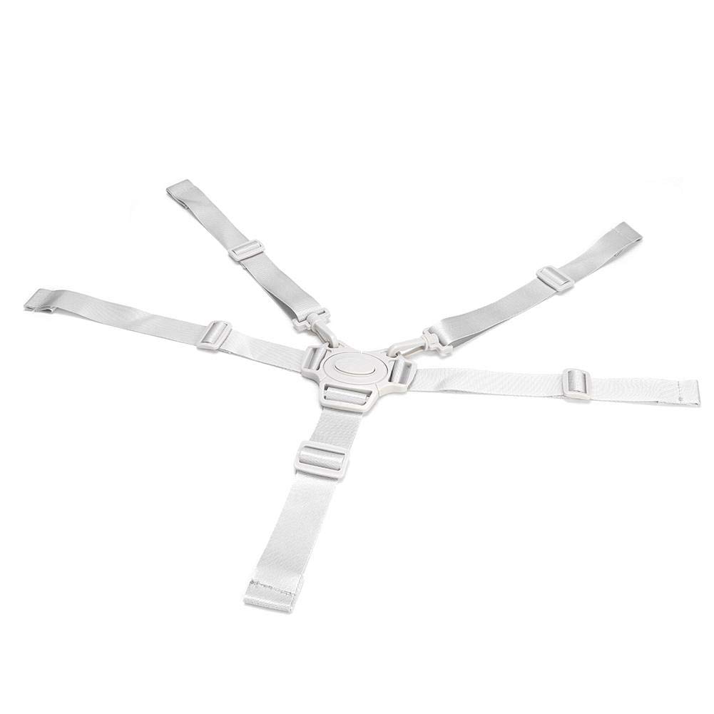 Duokon Cinturón de Seguridad para niños Cinturón de Seguridad de Asiento de 5 Puntos para niños Protector de Cochecito de Cochecito Universal Correa de Seguridad