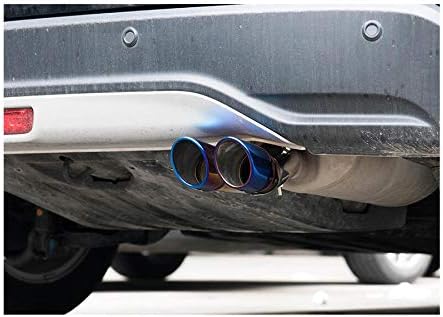 1pcs Blue Stainless Steel Exhaust Tail Rear Muffler Tip Tailpipe Trim for Hyundai Tucson 2010 2011 2012 2013 2014 2015 2016 2017 2018 2019 2020