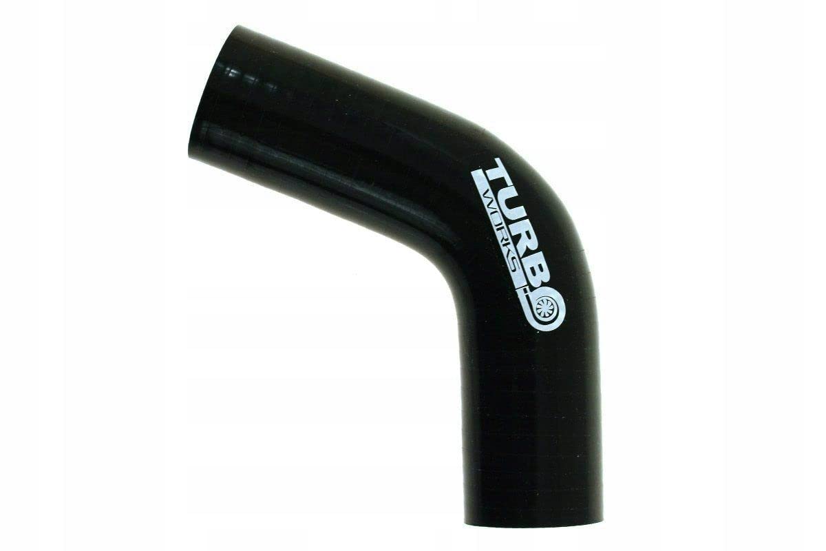 Codo de silicona 67Deg Negro 89mm E-2509 Desarrollo Rendimiento Silicona Radiador Manguera de Silicona