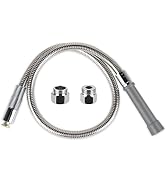 TBER Pre-rinse Hose with Heat Resistant Gray Handle for Brass Commercial Pre Rinse Kitchen Sink F...