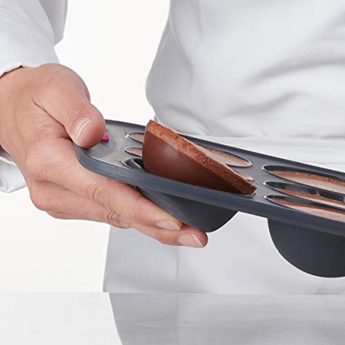 Trudeau Structure White Confetti Reinforced 12 Cup Dome Cake Pan/Mold Silicone Bakeware, Medium #TOP6