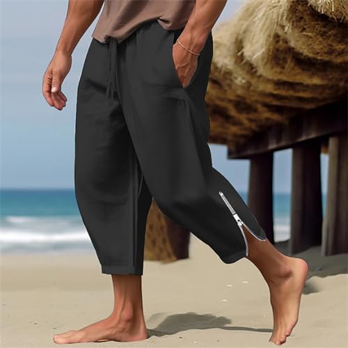 Track Pants's Belted Long Cargo Below Knee Length Cargo Pants Camouflage Pants Extreme Motion Pants for Men(Black,xx-Large)2