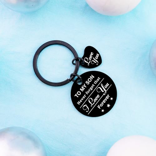 Son Gifts To My Son Gifts from Mom Dad Keychain Gifts for Son Adult Inspirational Gifts Birthday Graduation Gift for Him Unique Gifts for Son Christmas Back to School3