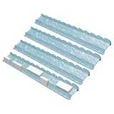 Shell Mahjong Holder - 20 Inch Fan Shaped Acrylic Rack, Turtle Tile Organizer With Magnetic Pusher Rod | Thickened Heavy Duty Clear Non Slip Plexiglass Case 640g, American Style Play Ruler Set Of 4 Fo