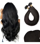 SEGO U Tip Hair Extensions Human Hair Keratin Pre Bonded Hot Fusion Nail Tip Hair Balayage Natura...
