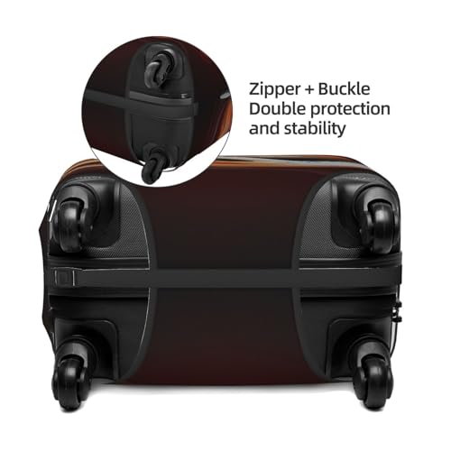 Speed Train Fire Black Luggage Cover for Suitcase, Suitcase Cover Protector Fit 18-21 Inch Luggage Travel Accessories, S4