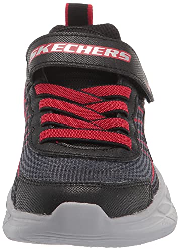 Tênis Snap Sprints 2.0, Skechers, Meninos, Preto / Cinza Escuro / Vermelho, 29