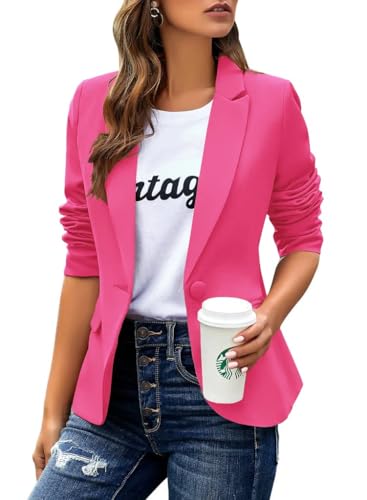 Cicy Bell Damen Casual Langarm Blazer Revers Büro Arbeit Blazer Jacke...