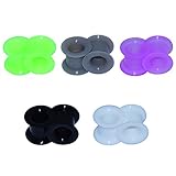 D&M Jewelry 6 Pairs Kit Natural Stone Ear Plugs Tunnels Saddle Expander Body Piercing Gauge 6MM-16MM
