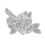 Dentelle Fleurs Brodé Sur Sew Applique Pour Le Bricolage Craft Correctifs Vêtements Décoration