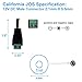 California JOS 10 Male+10 Female 12 V 2.1x5.5mm DC Power Jack Plug Adapter Barrel Connector for CCTV Security Camera LED Strip