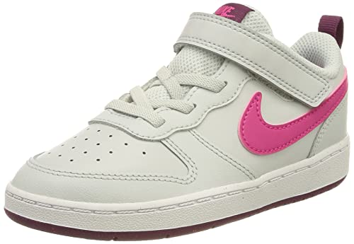 Nike Girls Court Borough Low 2 (GS) Pure Platinum/Pink Size 5