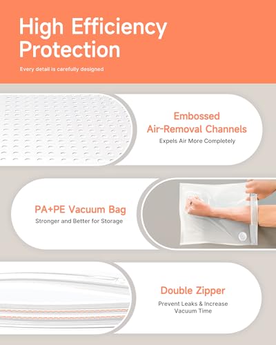 YOOPAI Filament Vakuumbeutel Kit mit Automatische Pumpe, 20 Filament Aufbewahrung Beutel 38 * 33 cm 1.75mm 3D-Druck Filamente, Upgrade-Ventil Dichtung Clips, Staub- und Feuchtigkeitsschutz – Bild 6