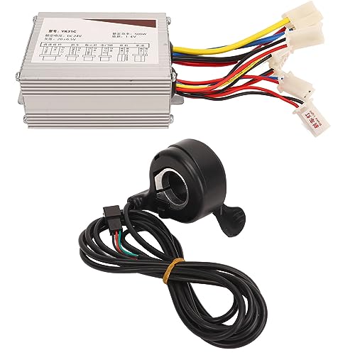 Uxsiya Controlador elétrico de bicicleta, controle de bicicleta sensível acelerador de polegar 24 V