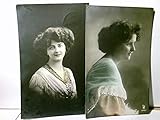  Frauen. Set 2 x Alte, schöne Ansichtskarte / Postkarte farbig, gel. ca 1909 u. 1913, Frauenportraits, Vintage, Nostalgie