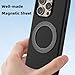 Universal Magnetic Metal Ring Sheet for MagSafe Sticker, 2 PCS Strong Magnet Plate for Phone Case, Compatible with Magsafe Accessories & Wireless Charging, 2 Pack (Black + Black)