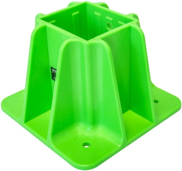 Frontline GPB200 Safety Guardrail Boot Base with Hardware Included (Green, GPB200-24Pack)